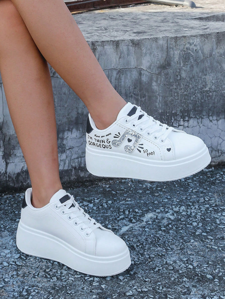 Pantofi sport SHEIN, alb