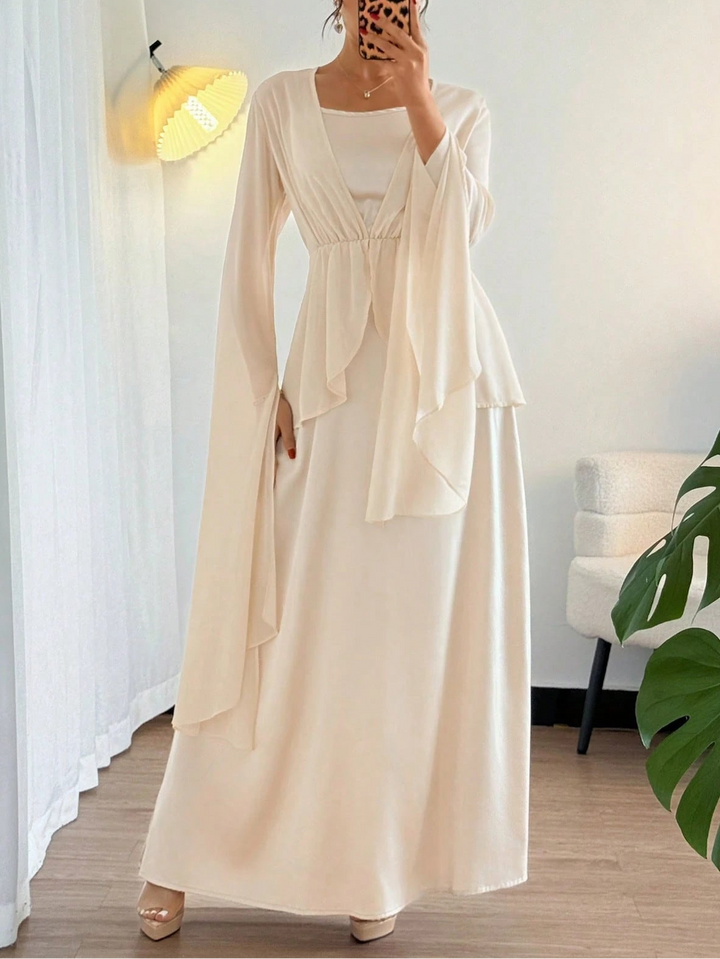 Rochie mazi SHEIN, crem