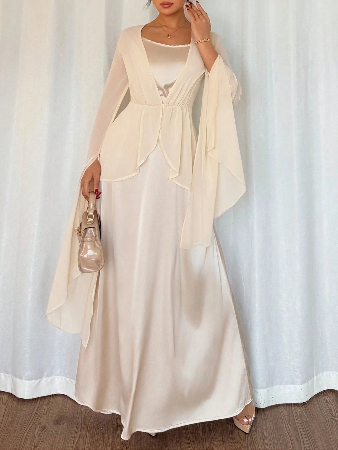 Rochie mazi SHEIN, crem