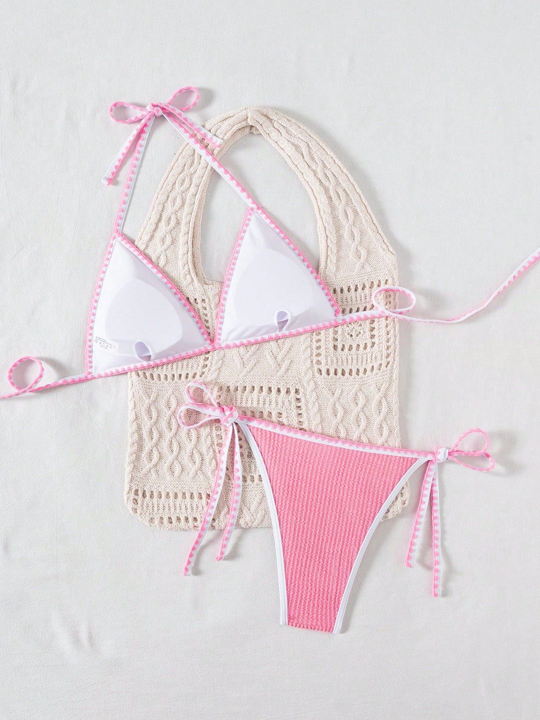Costum de baie SHEIN, roz