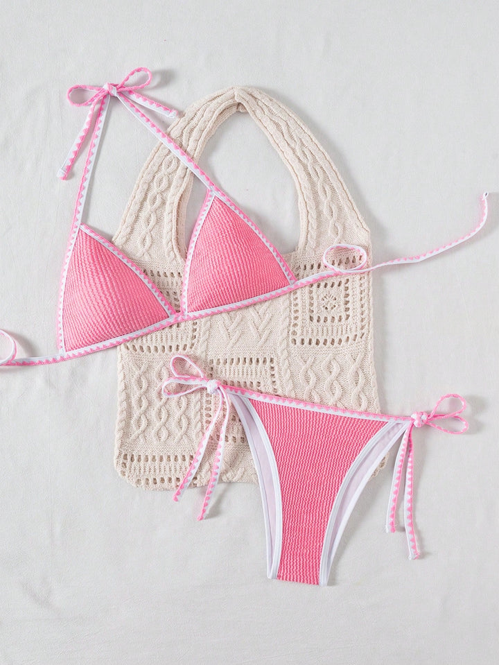 Costum de baie SHEIN, roz