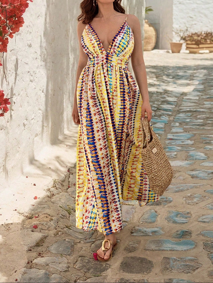 Rochie maxi SHEIN, mix culori