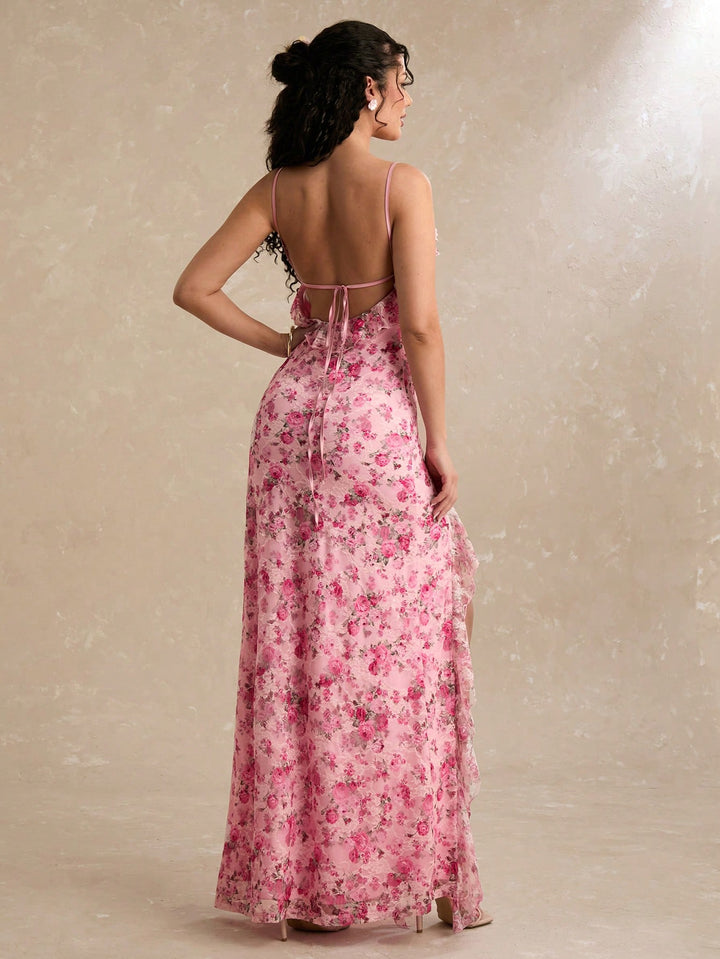 Rochie maxi SHEIN, roz