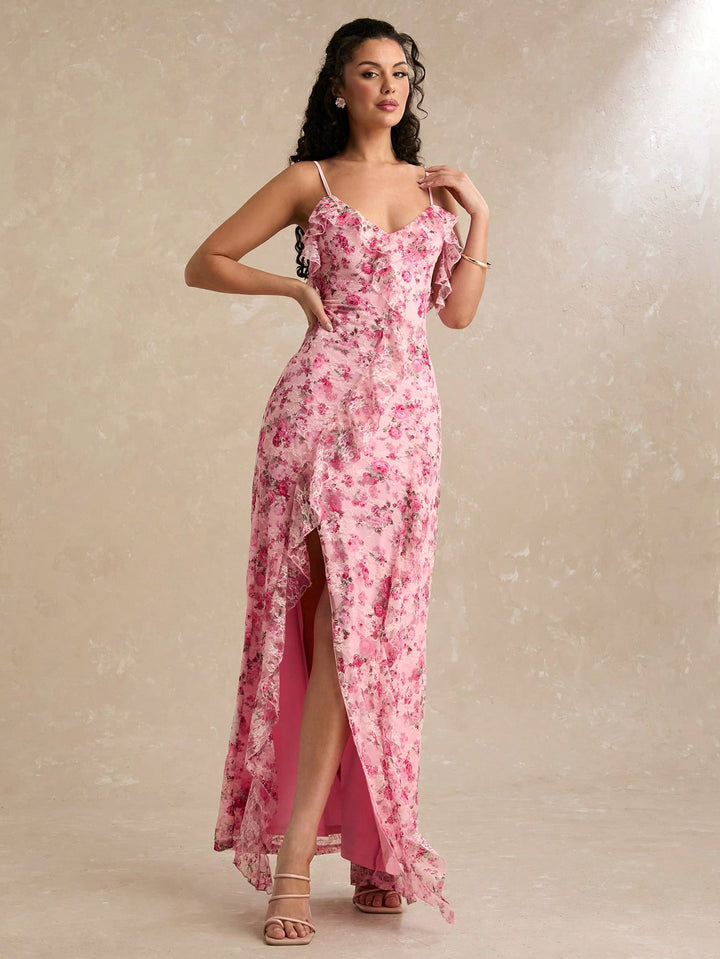 Rochie maxi SHEIN, roz