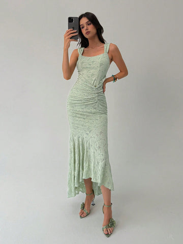 Rochie maxi SHEIN, verde