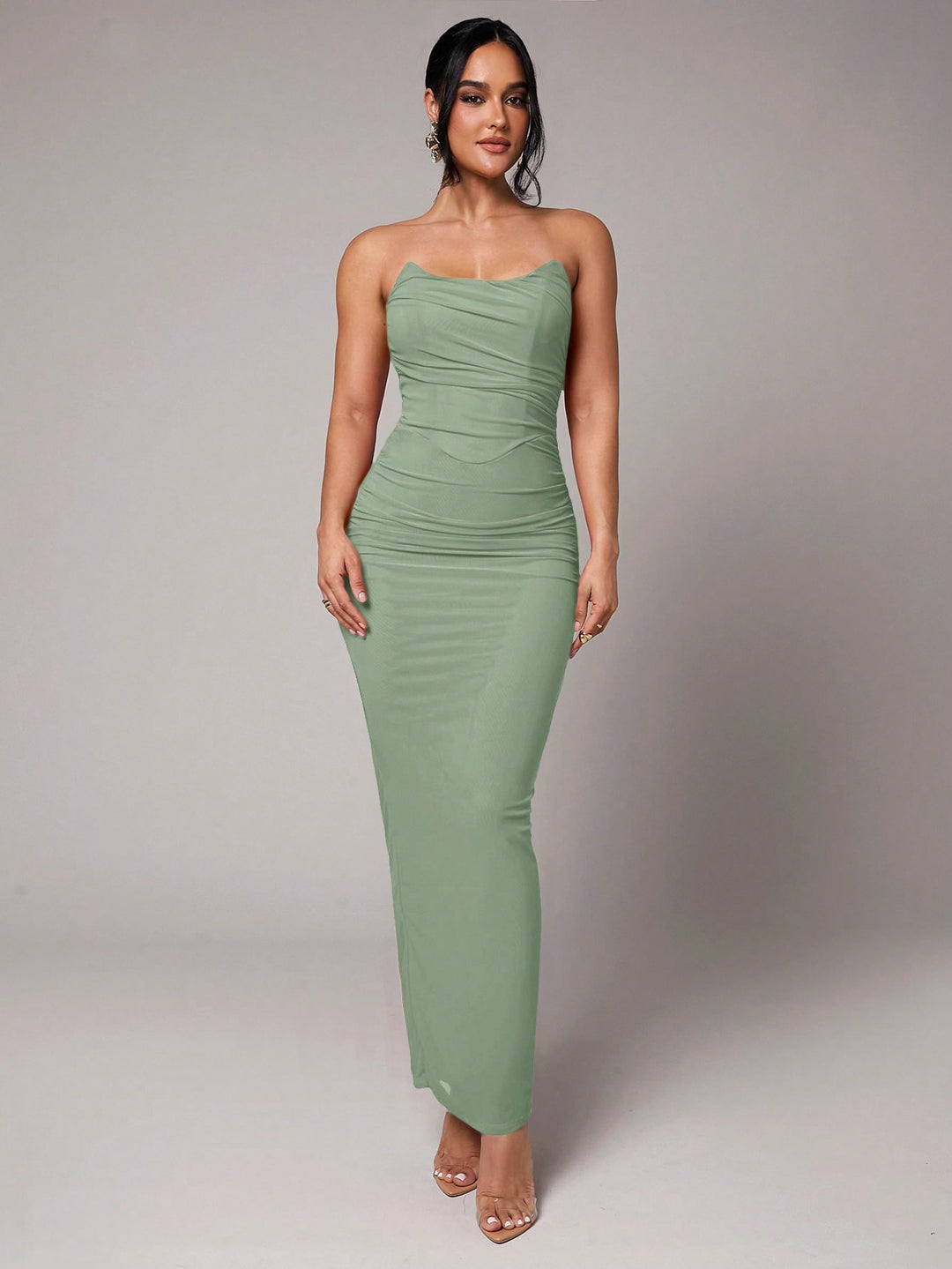 Rochie maxi SHEIN, verde