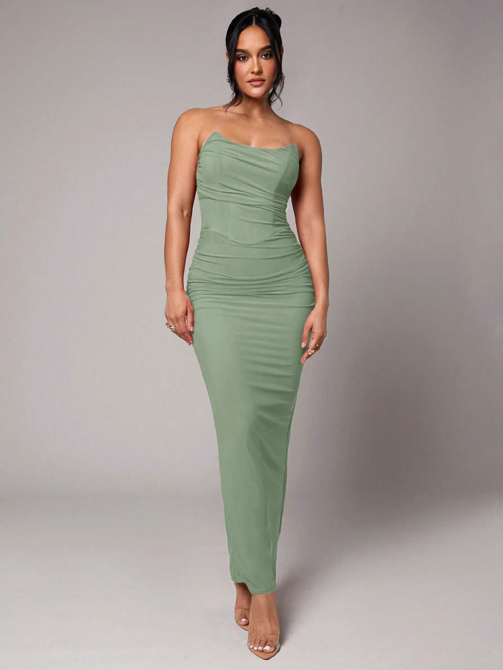 Rochie maxi SHEIN, verde