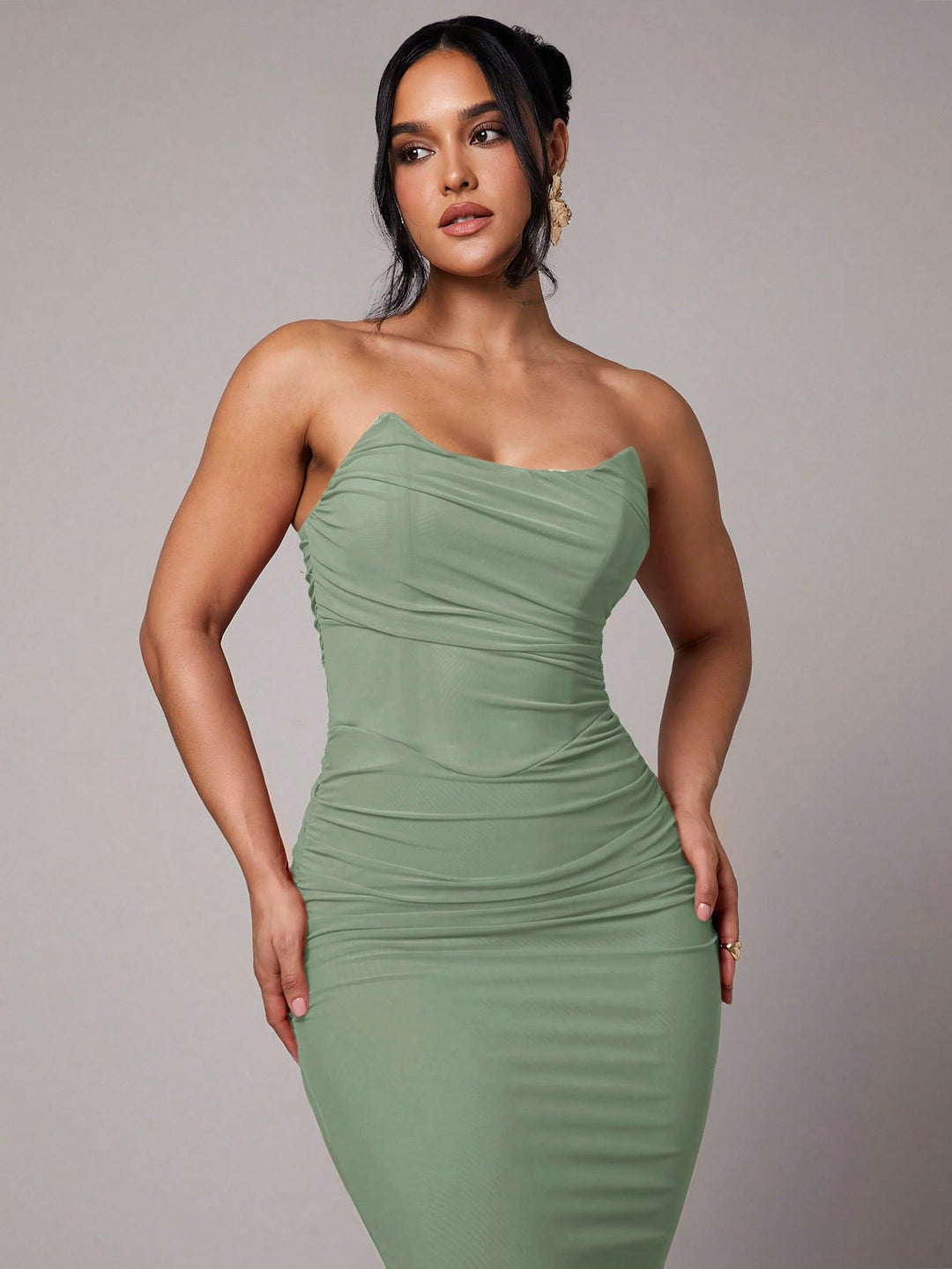 Rochie maxi SHEIN, verde