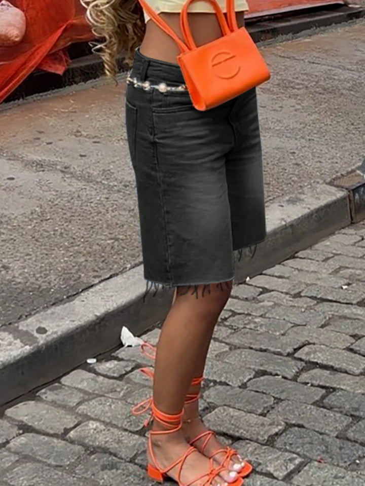 Pantaloni scurți SHEIN, negru