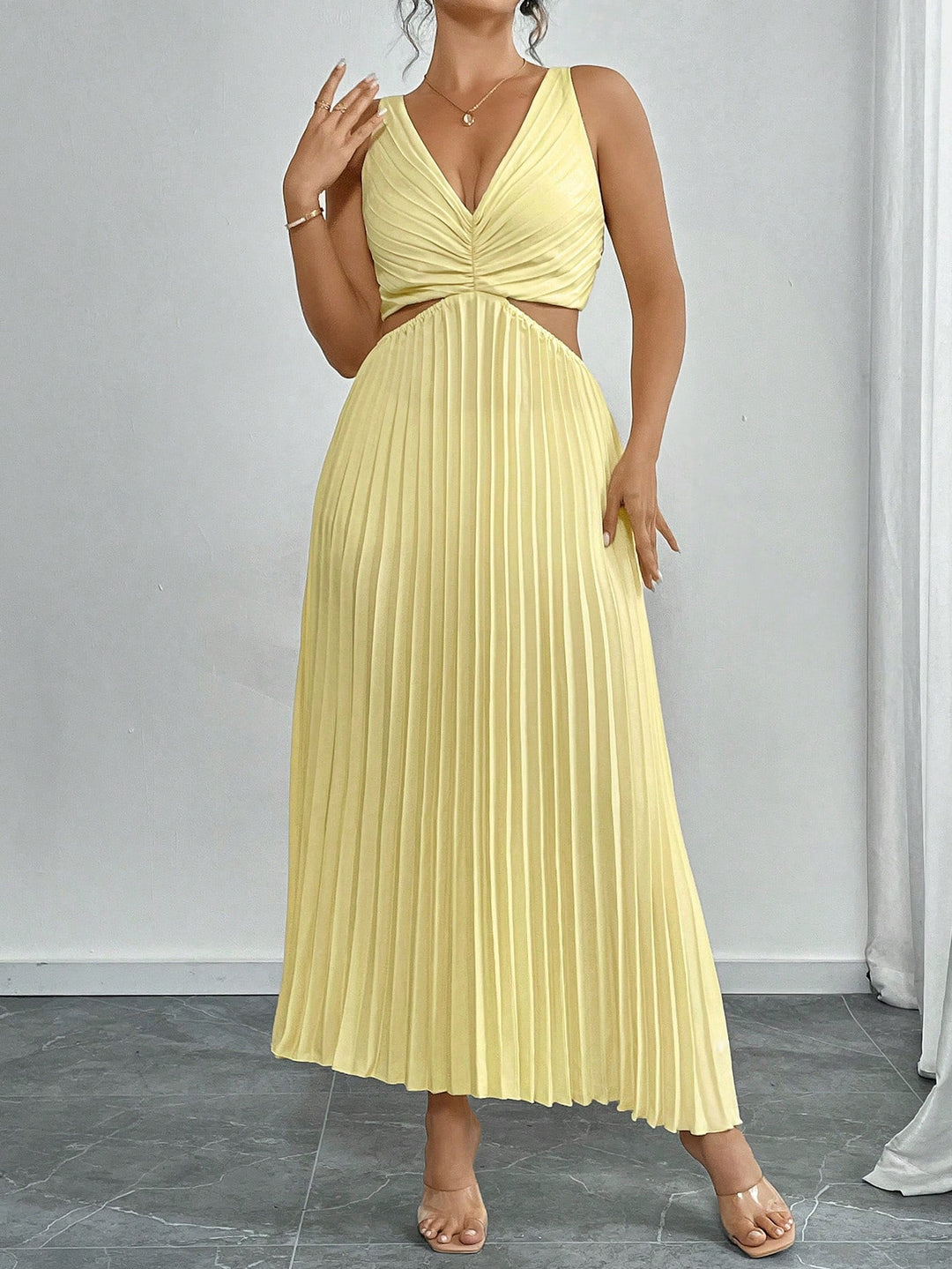 Rochie maxi SHEIN, galben