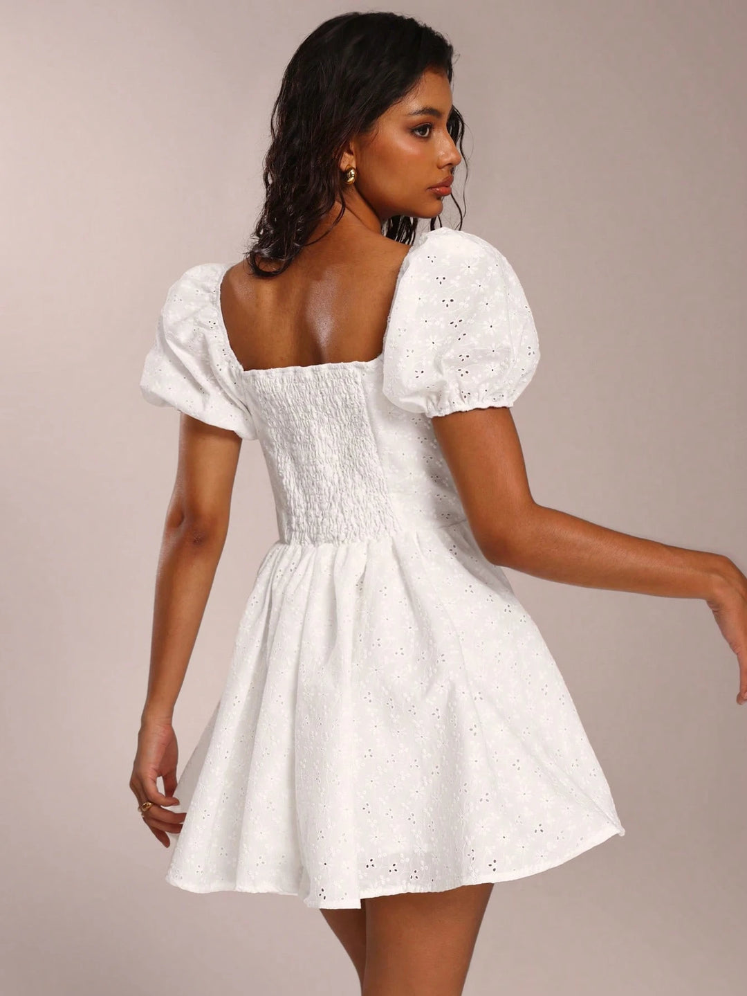 Rochie mini SHEIN, alb