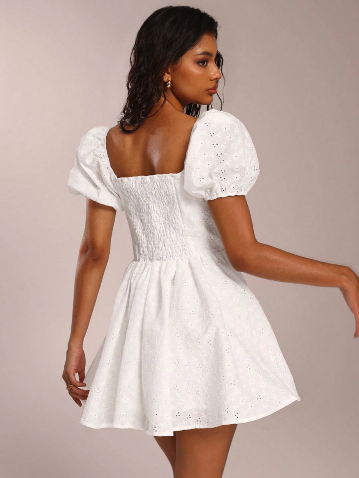 Rochie mini SHEIN, alb