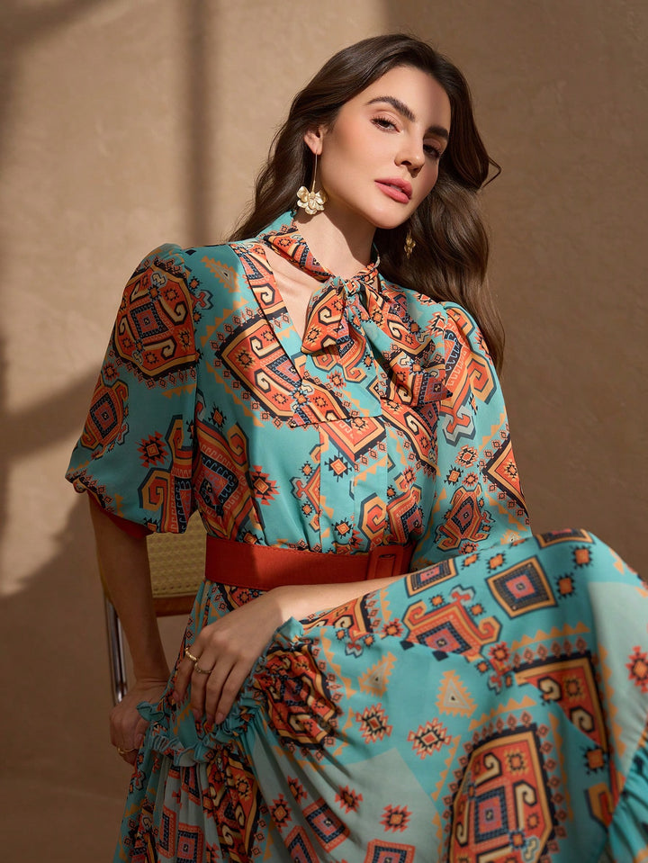 Rochie maxi SHEIN, mix culori