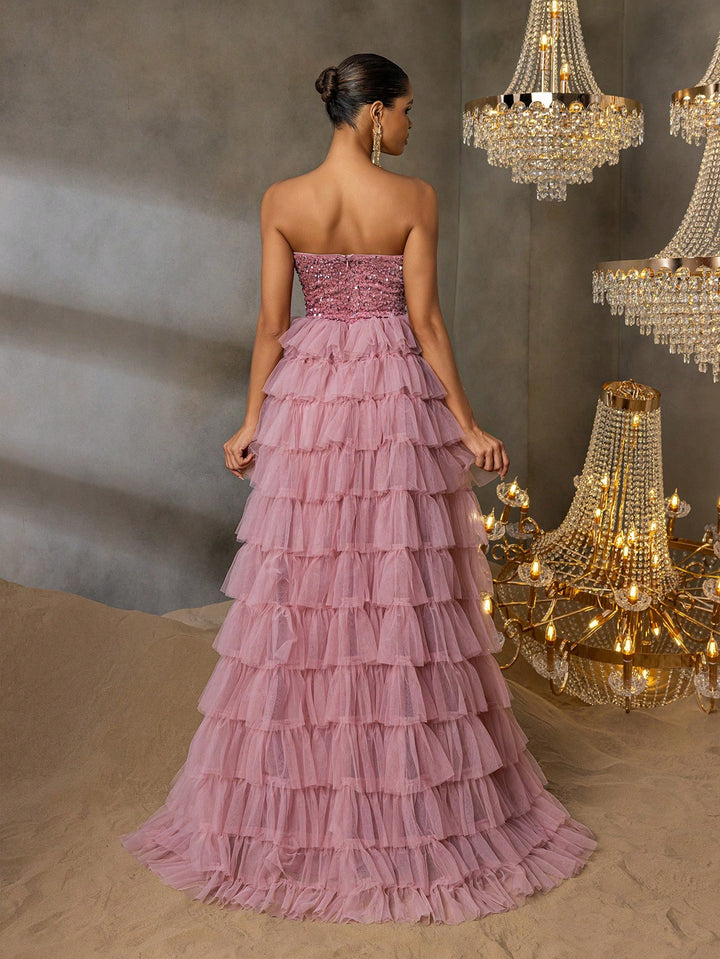 Rochie de ocazie SHEIN, roz