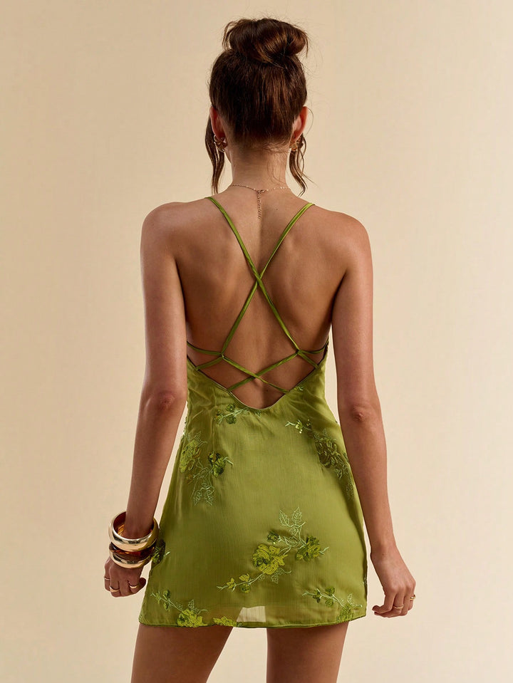 Rochie mini SHEIN, verde