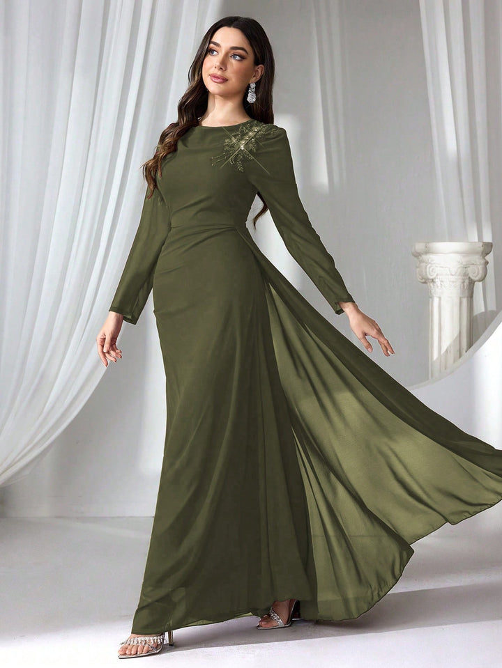 Rochie SHEIN, kaki