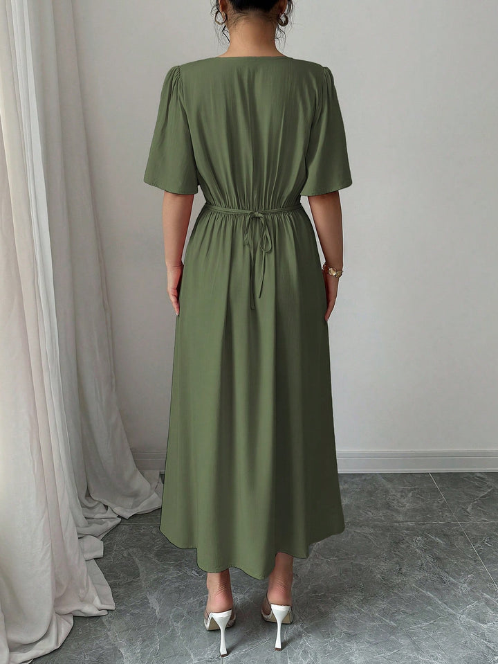 Rochie midi Shein, kaki