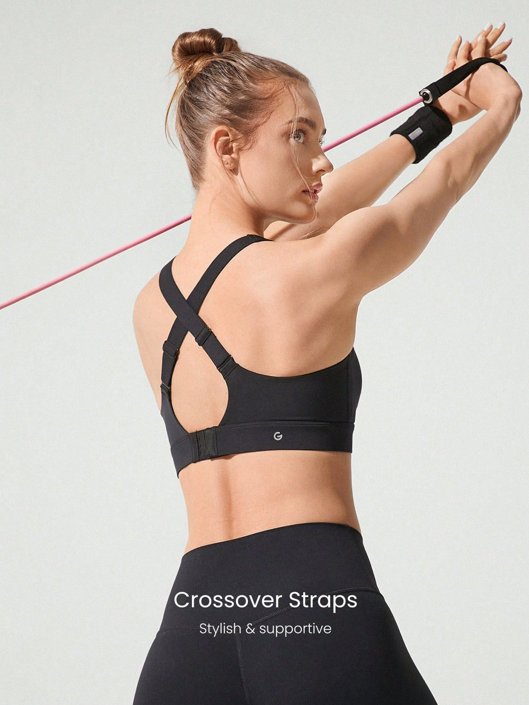 Bustieră sport SHEIN, negru