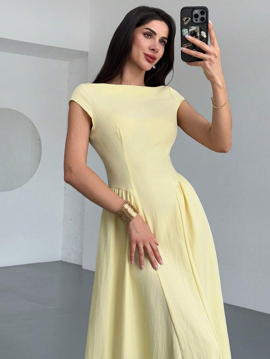 Rochie maxi SHEIN, galben