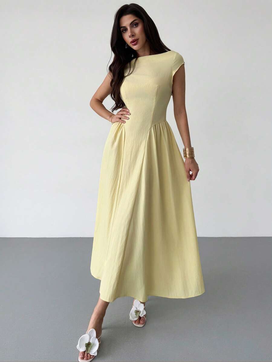 Rochie maxi SHEIN, galben