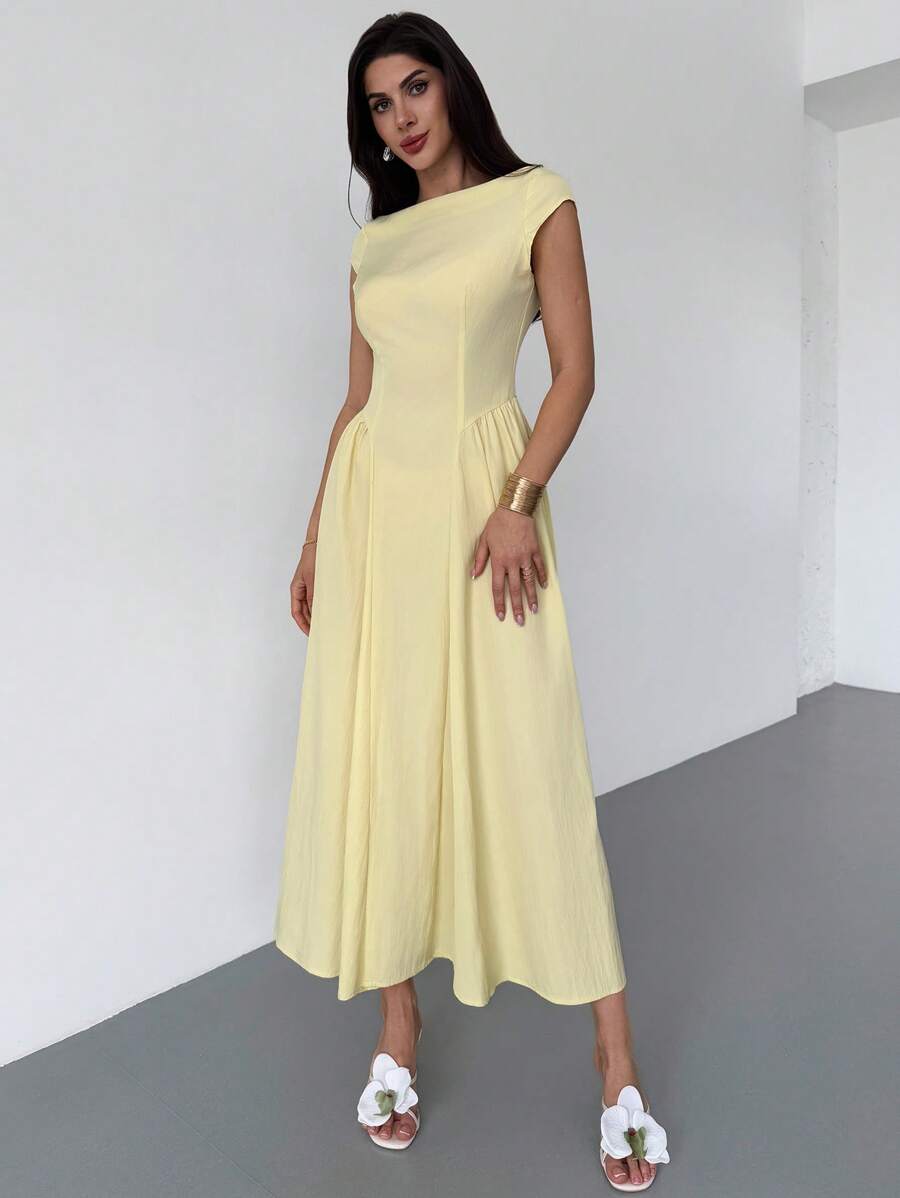 Rochie maxi SHEIN, galben