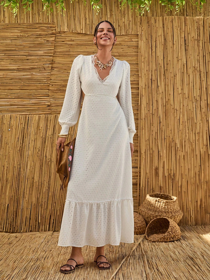 Rochie maxi SHEIN, alb