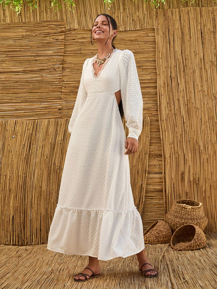 Rochie maxi SHEIN, alb