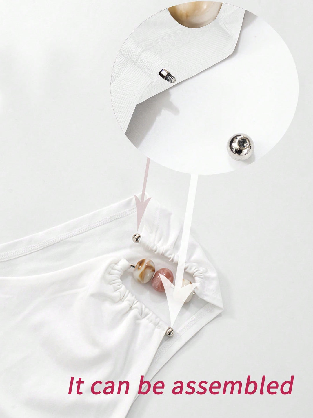 Top SHEIN, alb