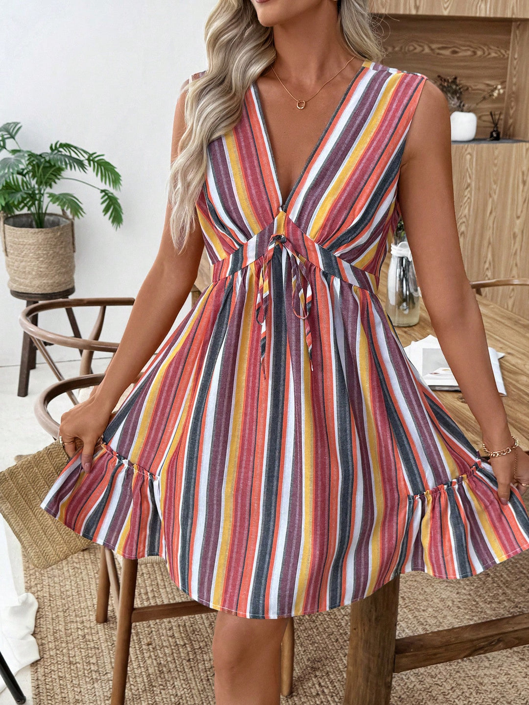 SHEIN Mini Dress, Mixed Colors