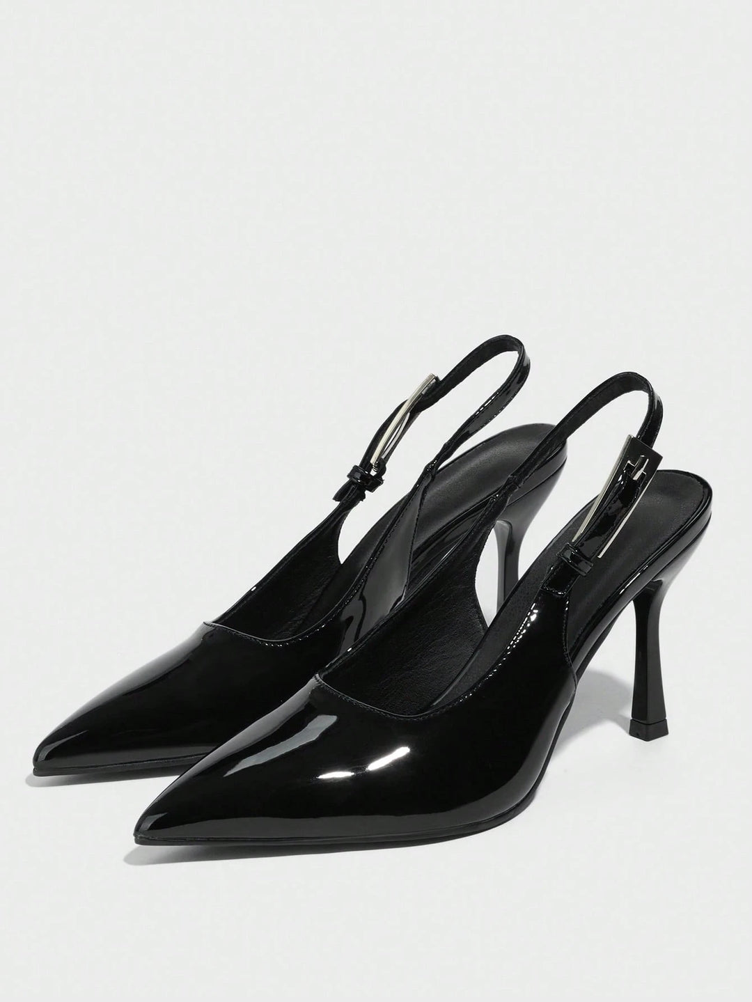 SHEIN magassarkú cipő, fekete