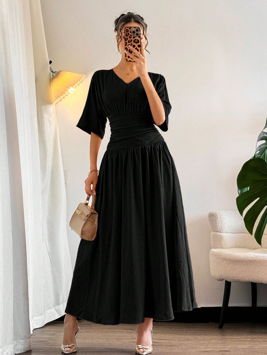 Rochie maxi SHEIN, negru