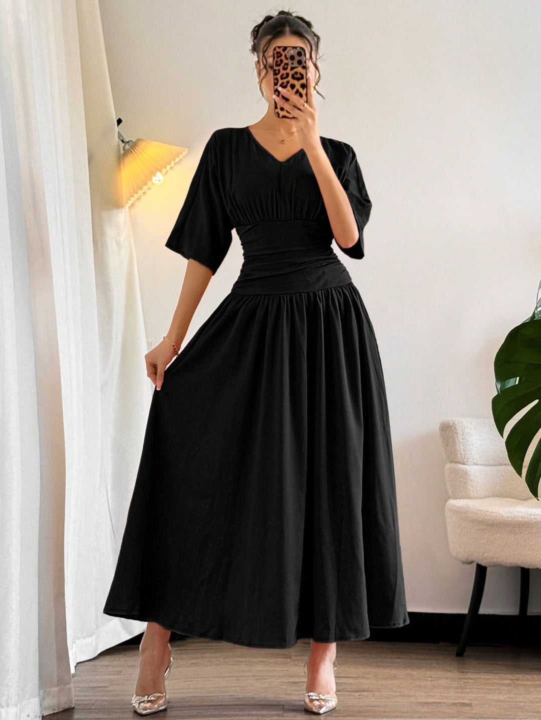 Rochie maxi SHEIN, negru