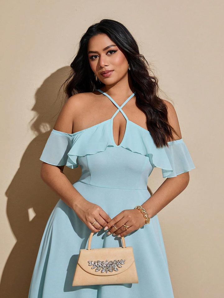 Rochie maxi SHEIN, albastru