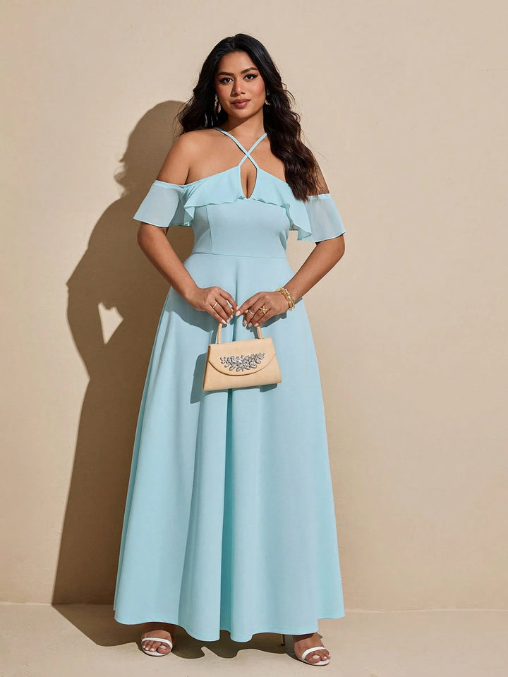 Rochie maxi SHEIN, albastru