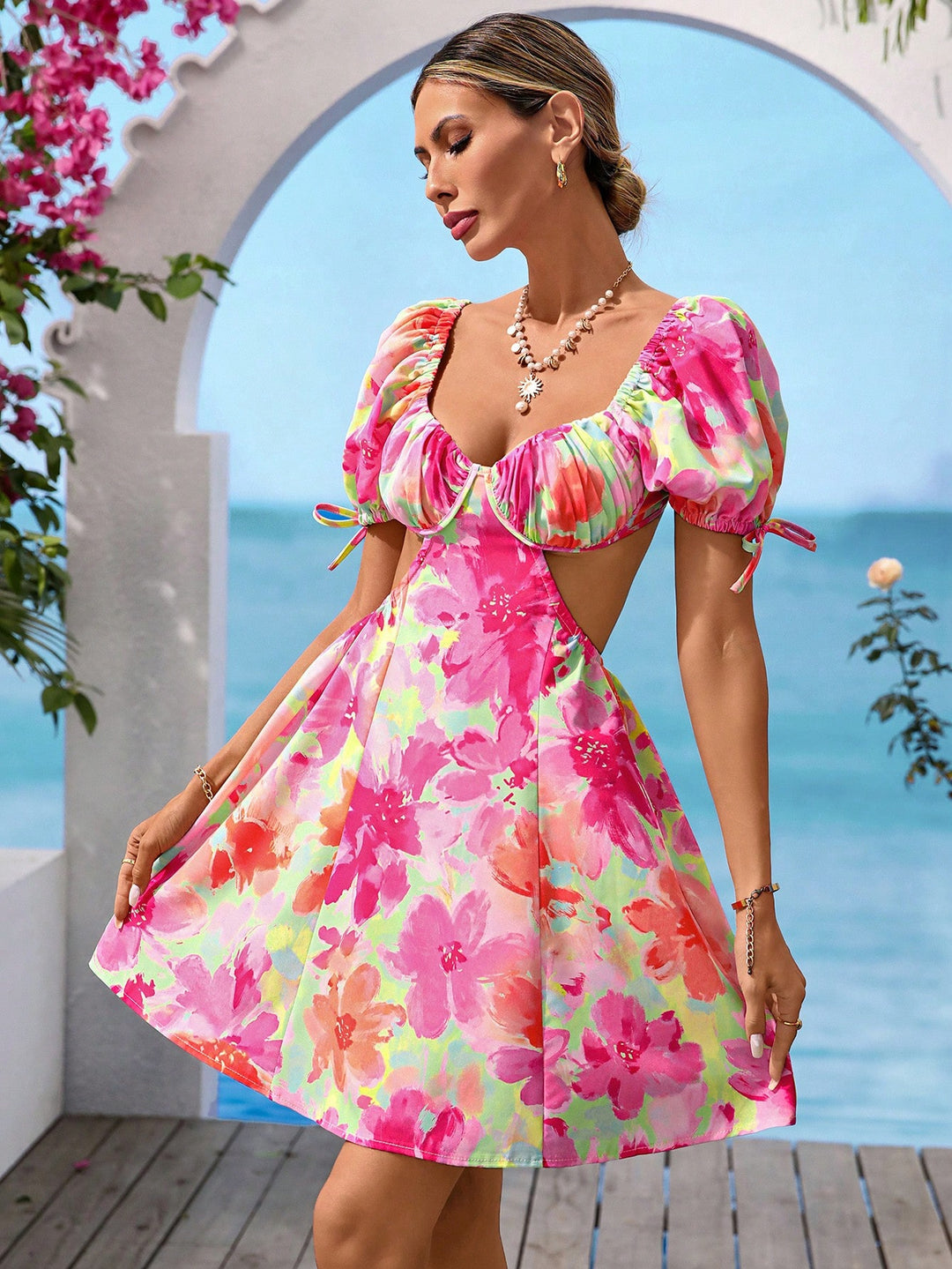 Rochie scurtă SHEIN, mix culori