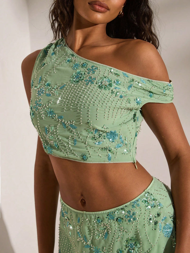 Top SHEIN, verde