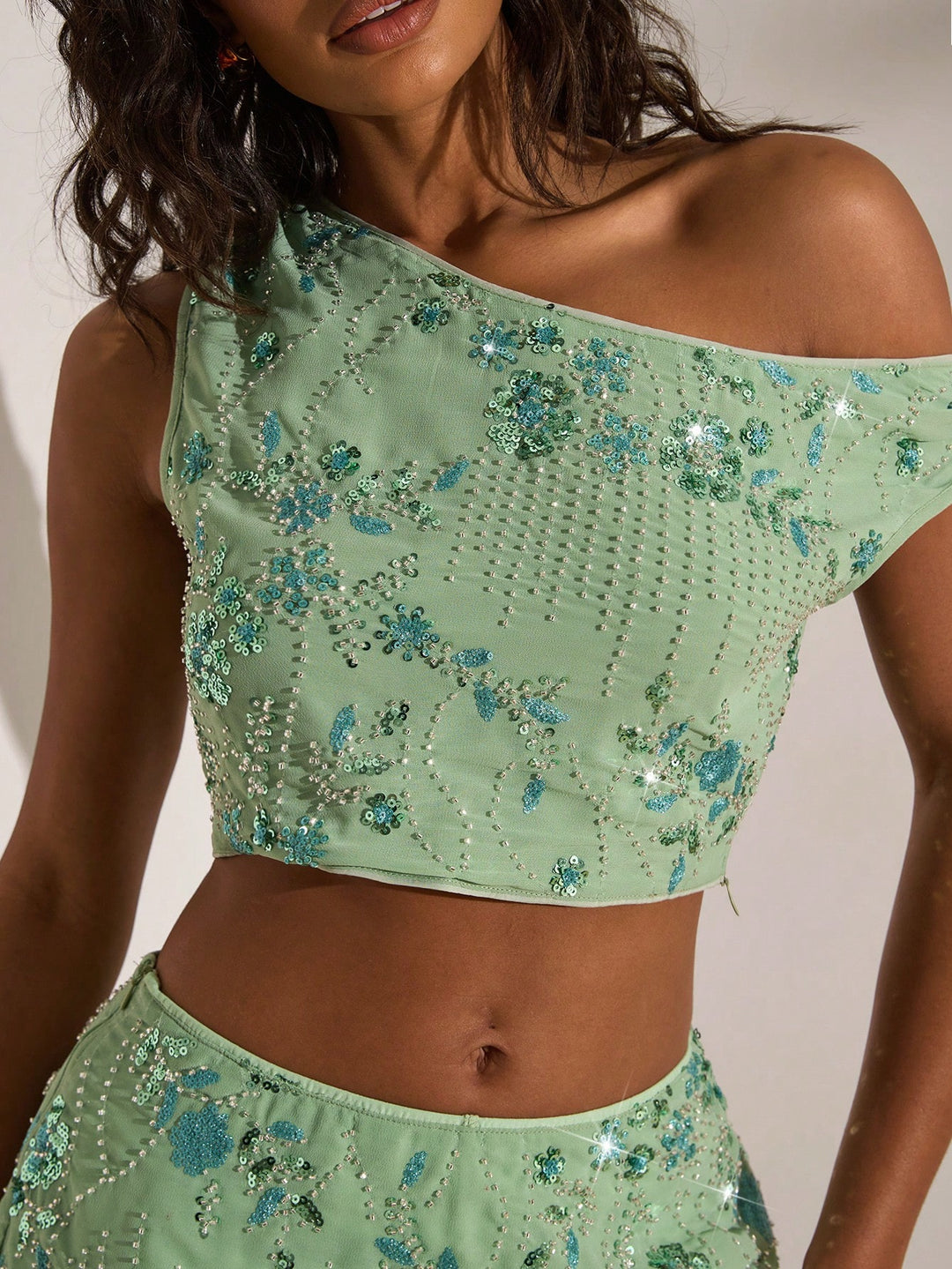 Top SHEIN, verde