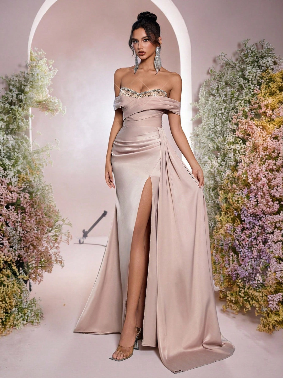 Rochie SHEIN, kaki
