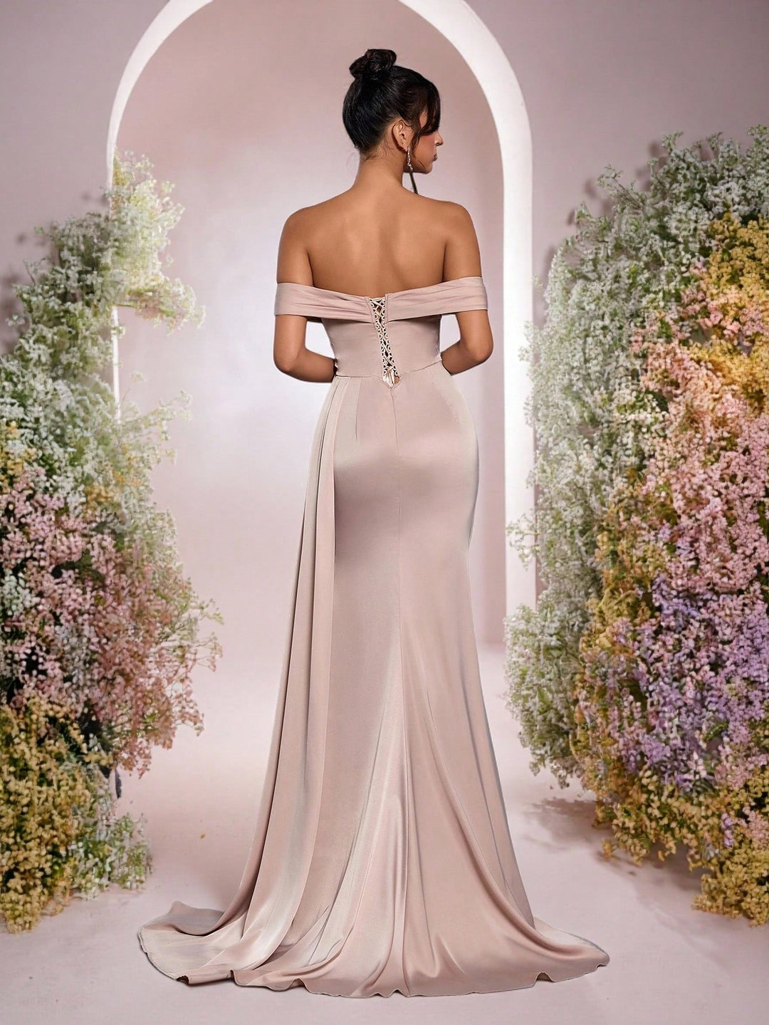 Rochie SHEIN, kaki