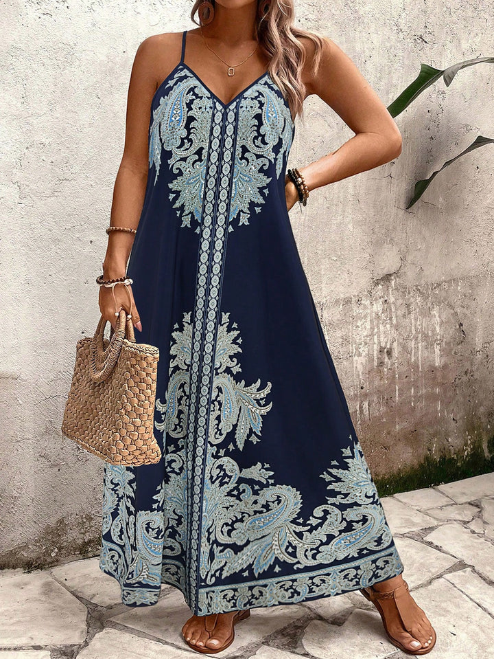 Rochie maxi SHEIN, albastru