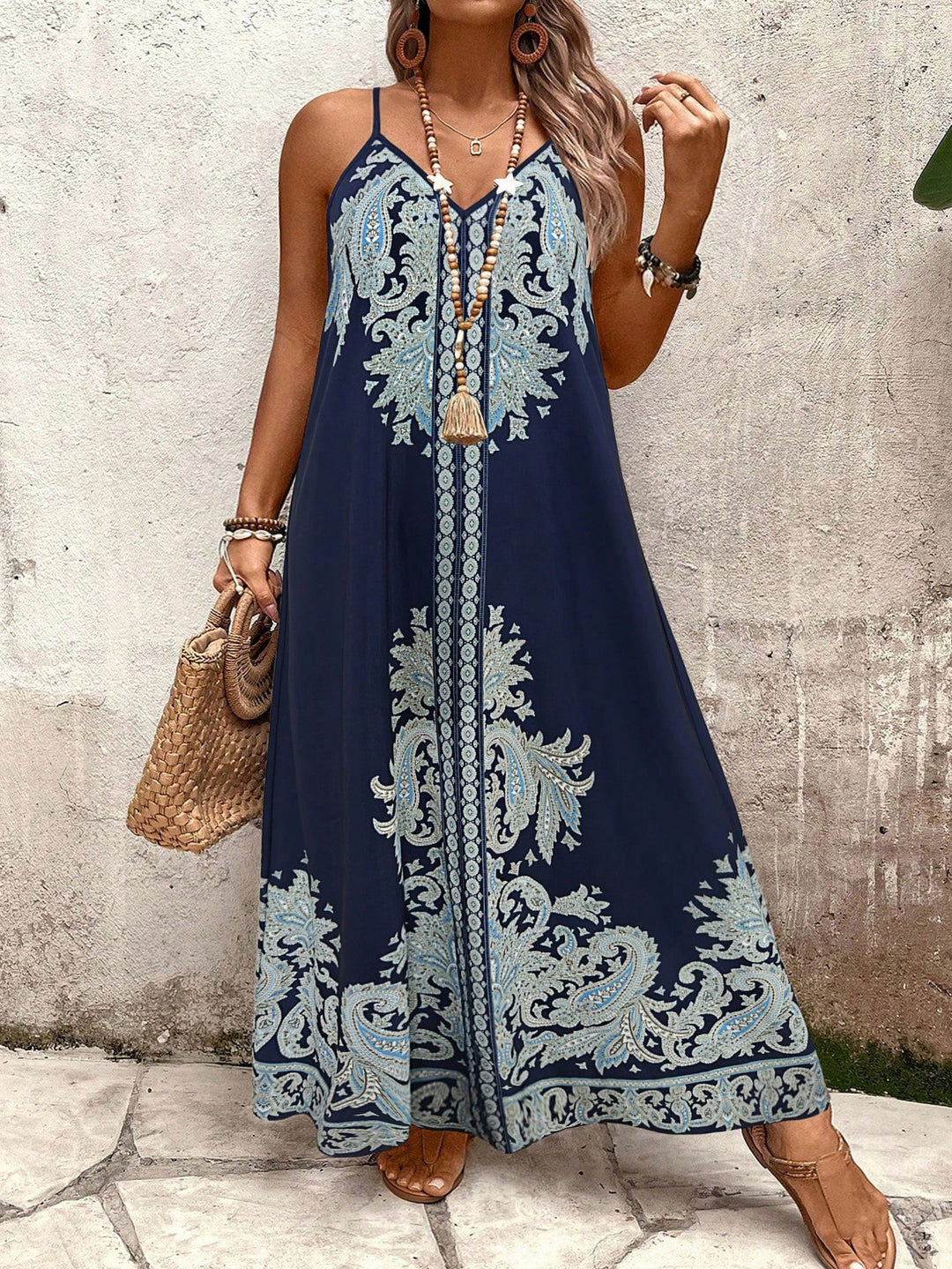 Rochie maxi SHEIN, albastru