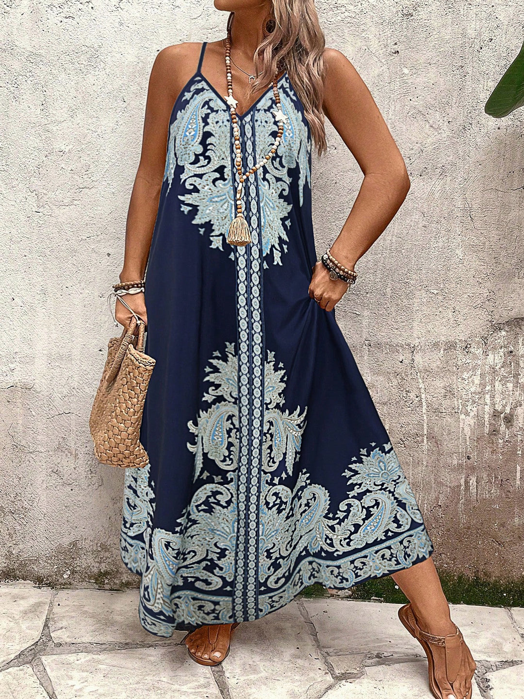 Rochie maxi SHEIN, albastru