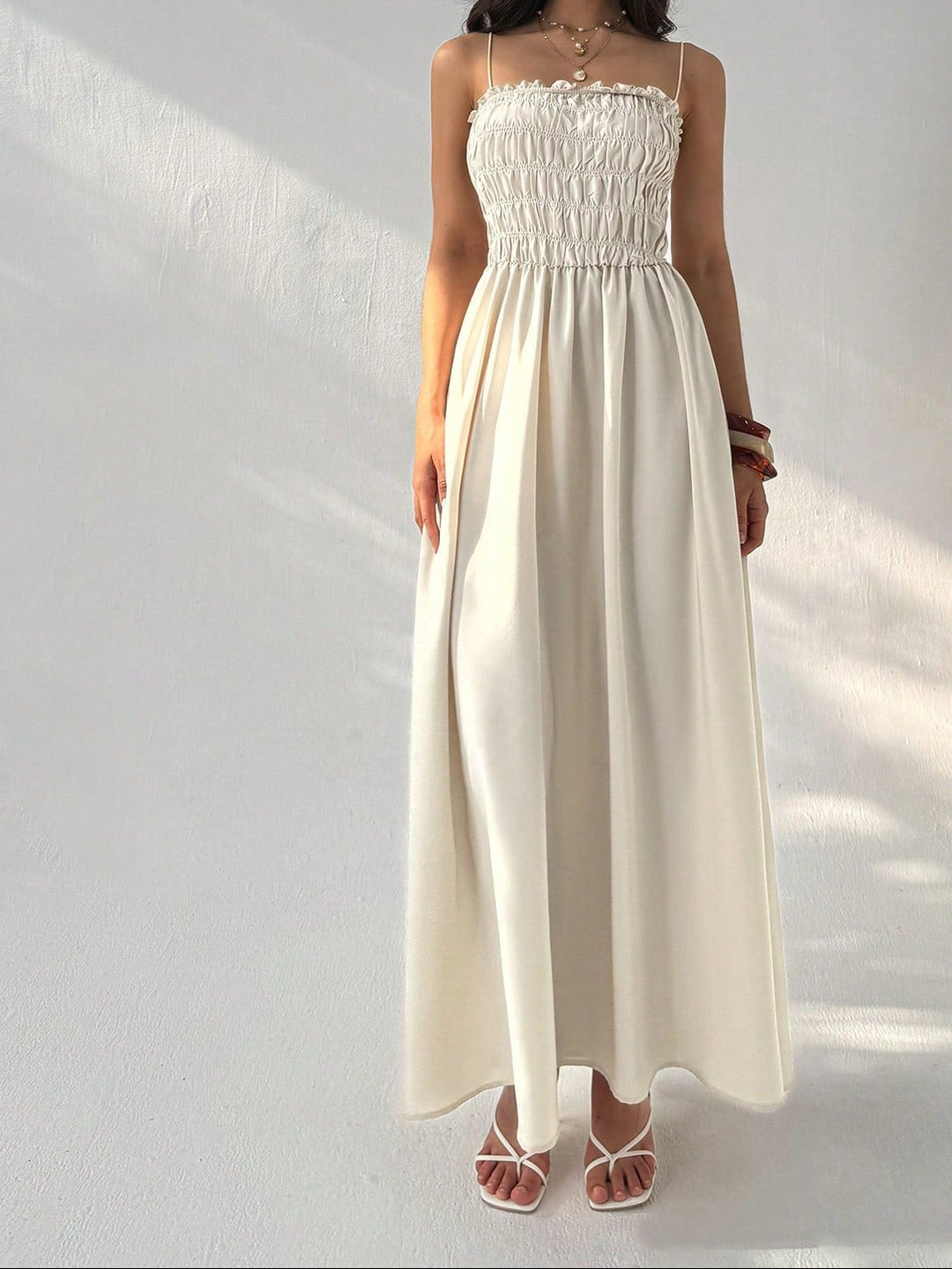 Rochie maxi Shein, bej