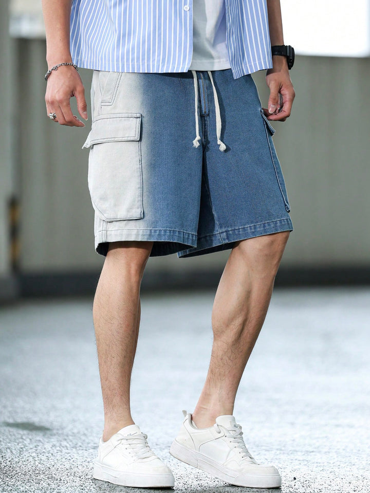 Pantaloni scurți SHEIN, albastru