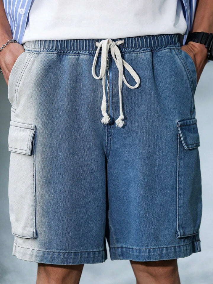 Pantaloni scurți SHEIN, albastru