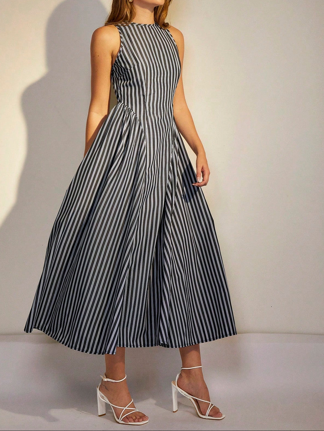 Rochie midi Shein, mix culori