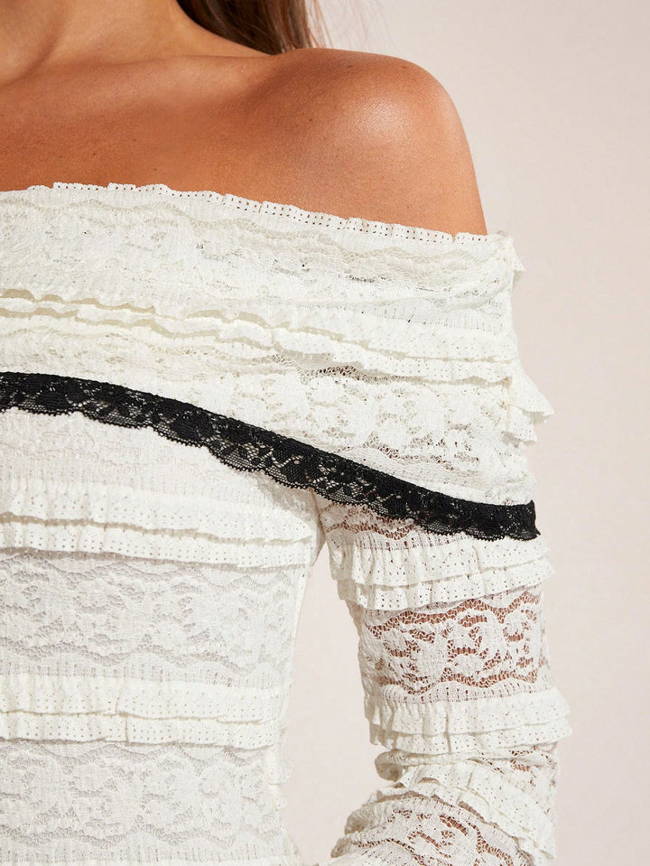 Rochie mini SHEIN, alb