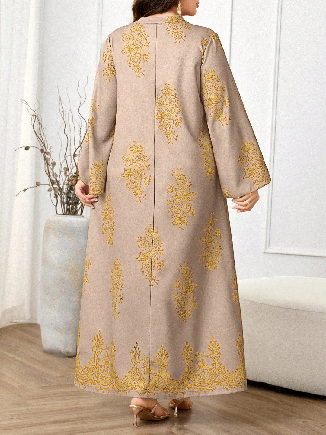 Rochie maxi SHEIN, maro