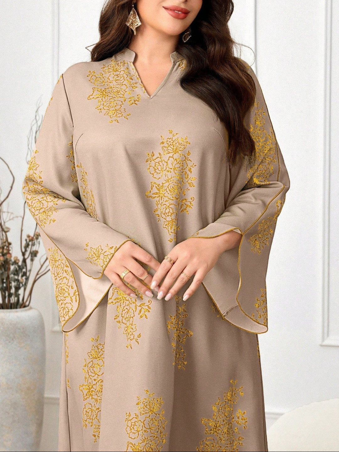 Rochie maxi SHEIN, maro