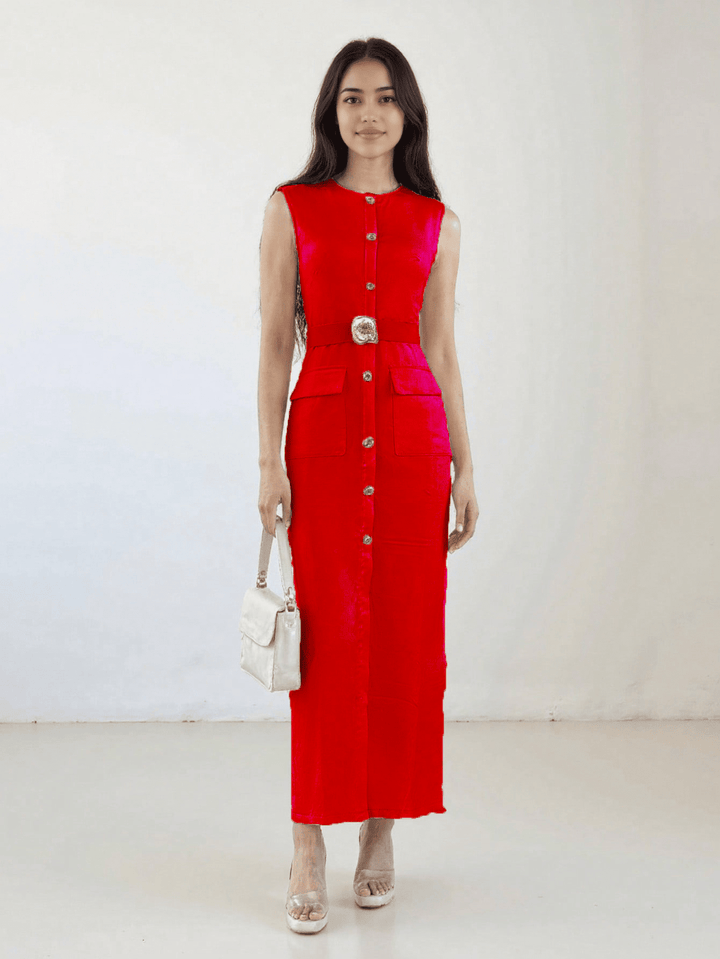 Rochie maxi SHEIN, roșu